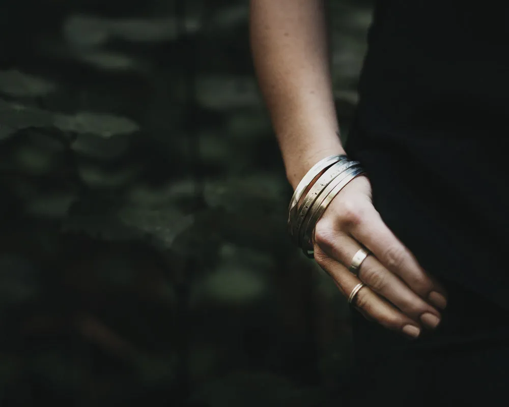Round Yellow Gold Bangle