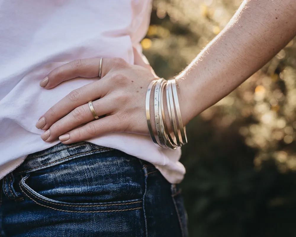 Round Yellow Gold Bangle