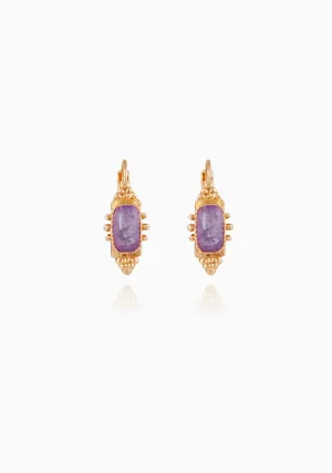 Serti Talisman Earrings_Amethyst