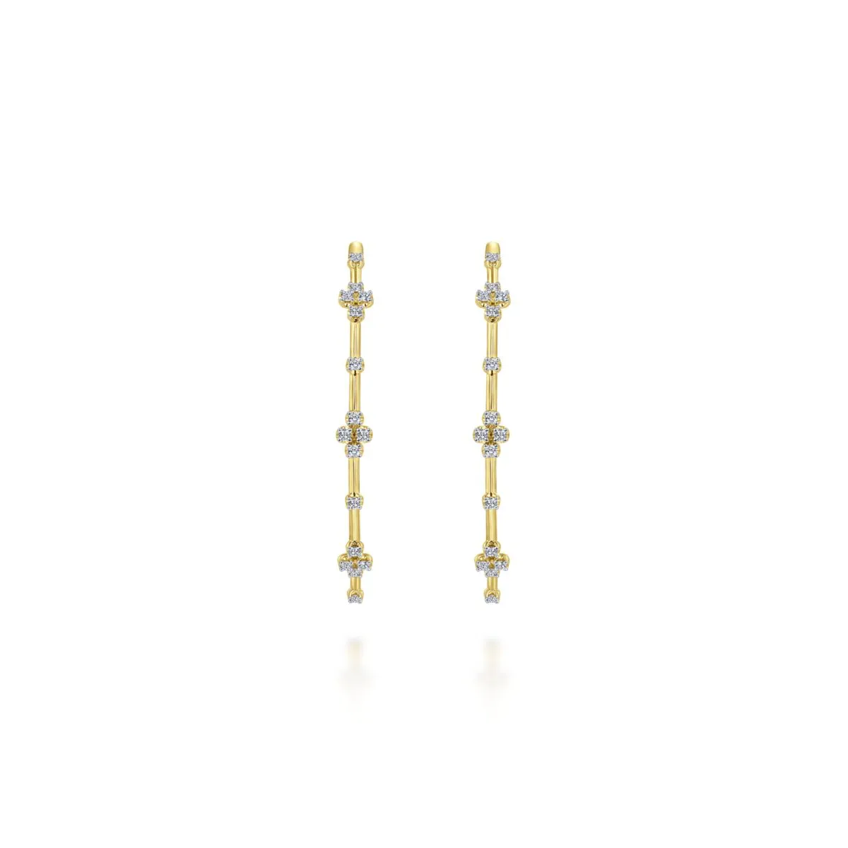 Showstopper Diamond Accent Hoop Earrings 60mm
