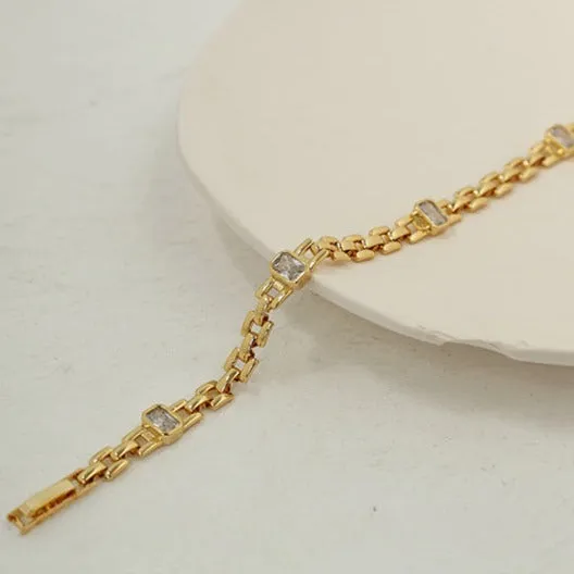 Square Chain Buckle Bracelet