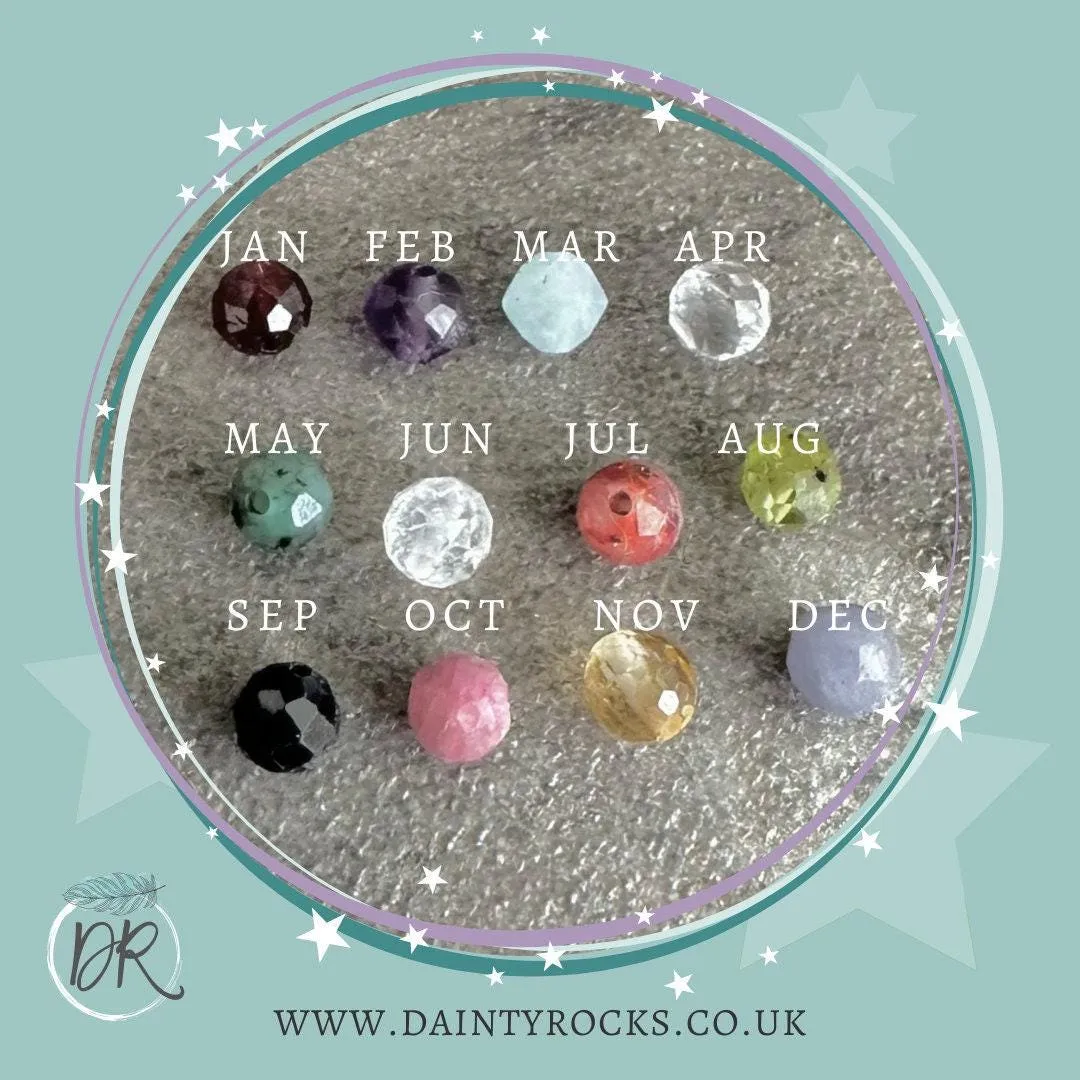 Sterling Silver Family Birthstones Bracelet, , Gift for Mum