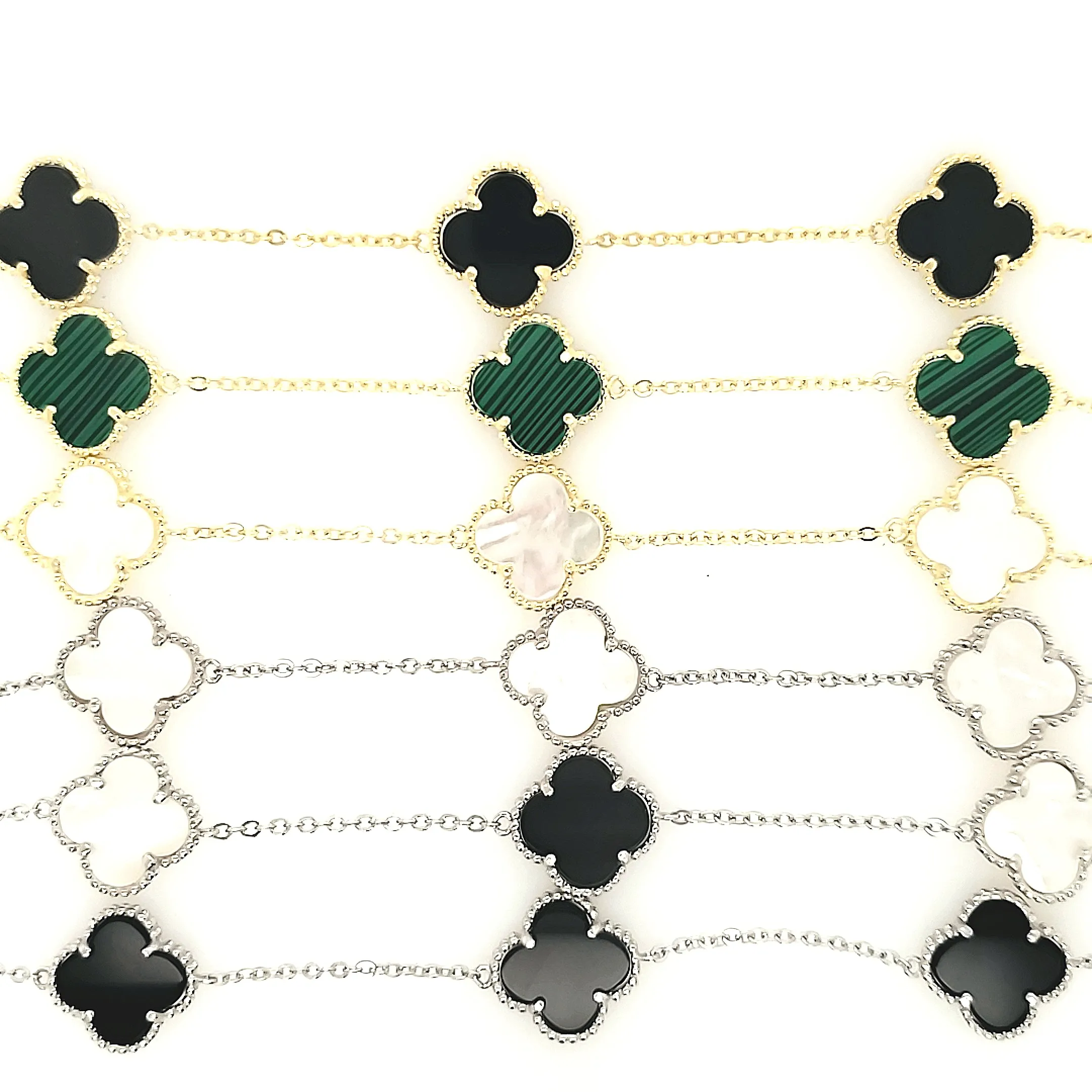 Sterling Silver Medium Three Clover Bracelet