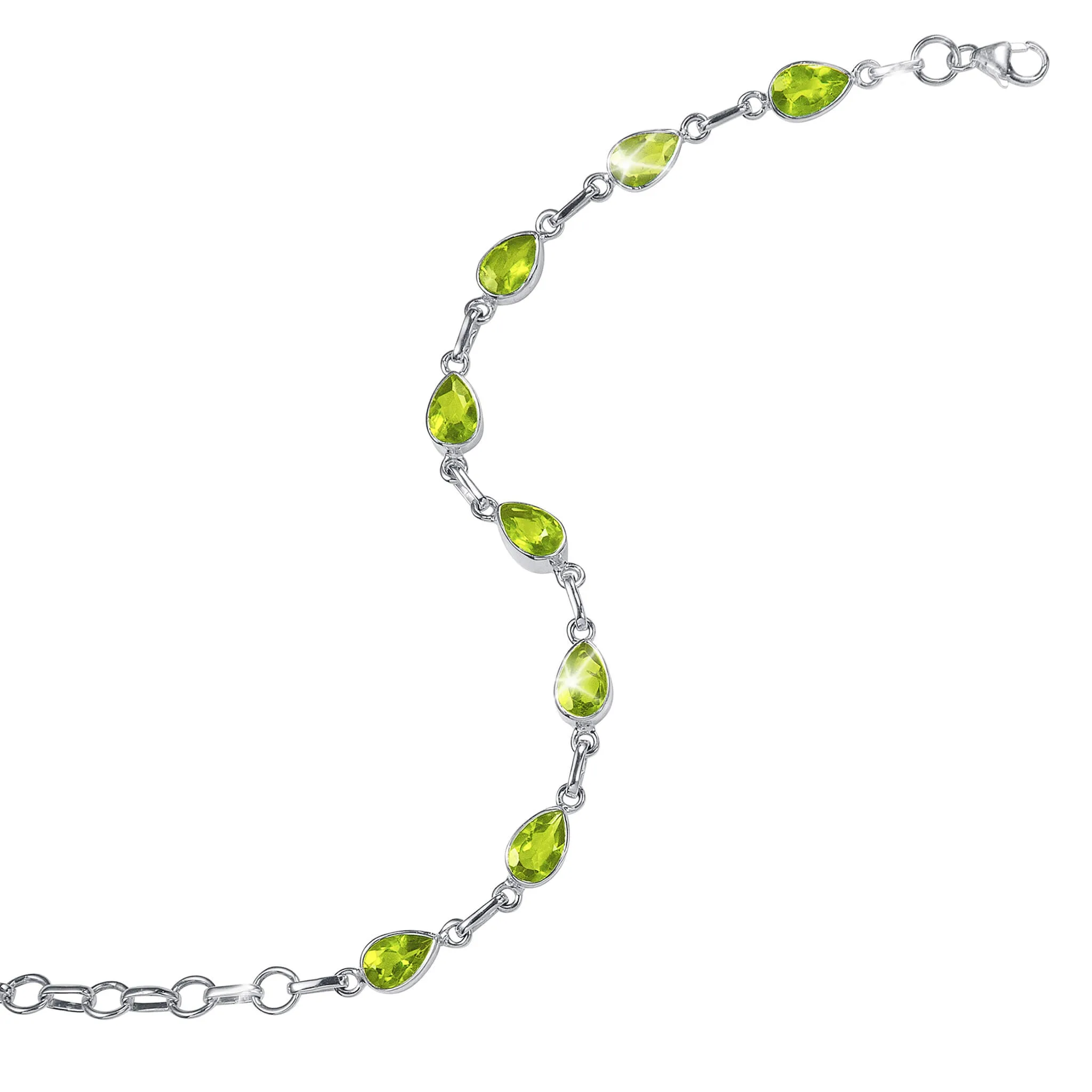 Summer Sparkle Peridot Bracelet