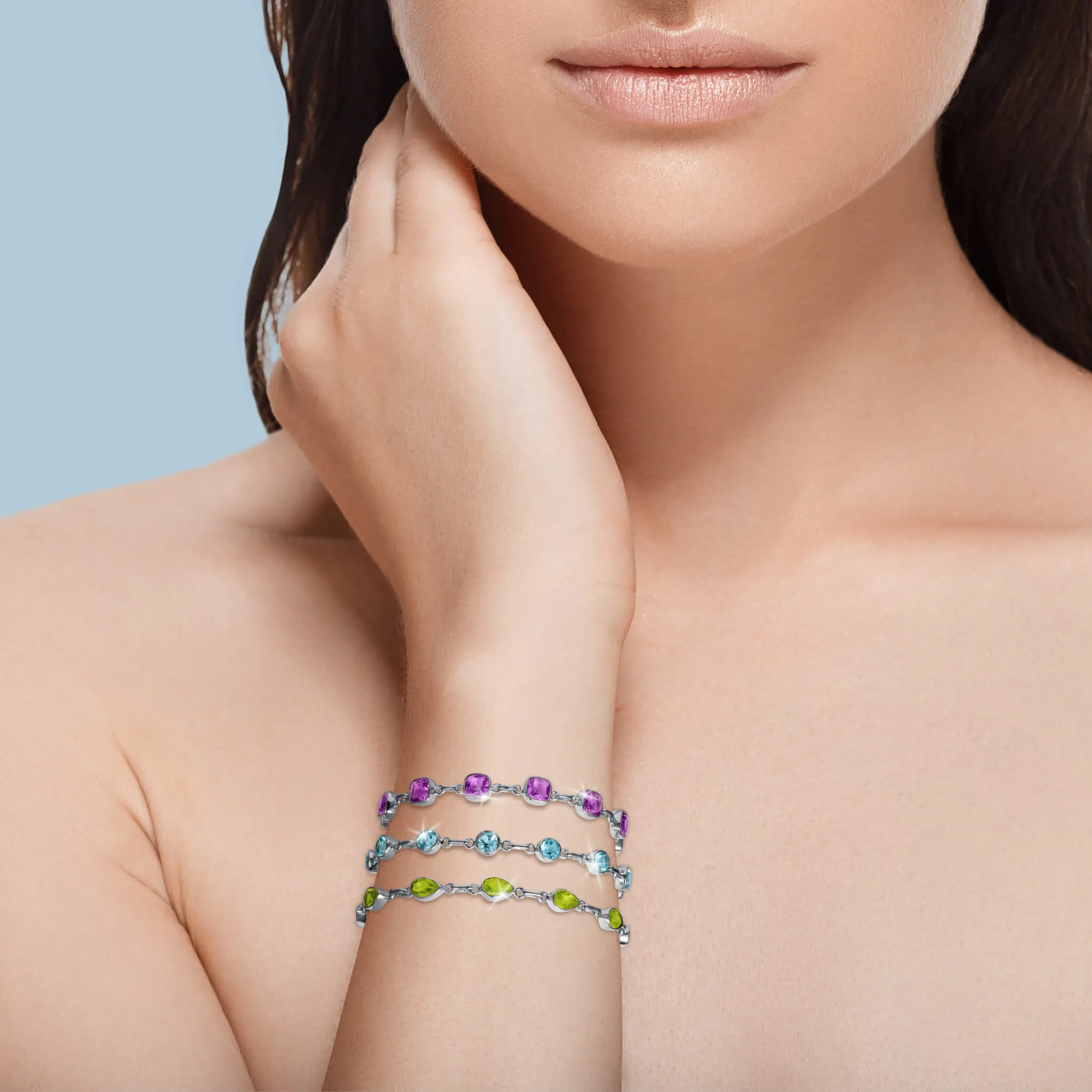 Summer Sparkle Peridot Bracelet