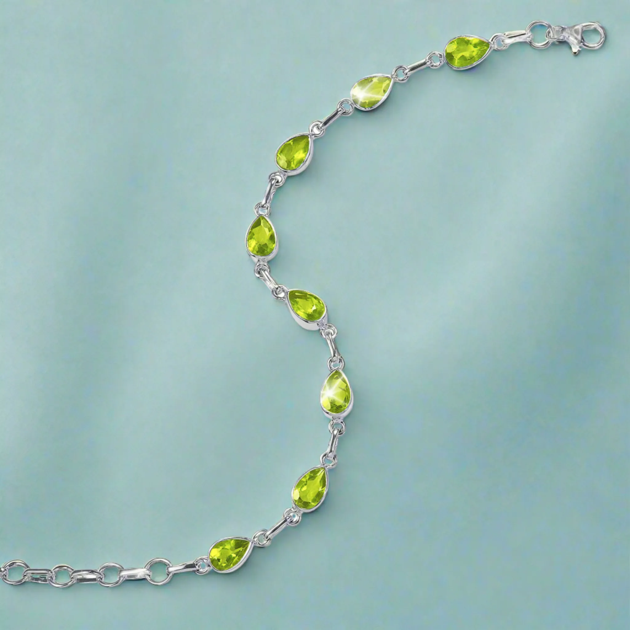 Summer Sparkle Peridot Bracelet