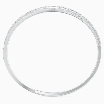 Swarovski Twist Rows Bracelet, White, Rhodium Plated 5572726/5584648/5565210/5582810/5572726/5584652/