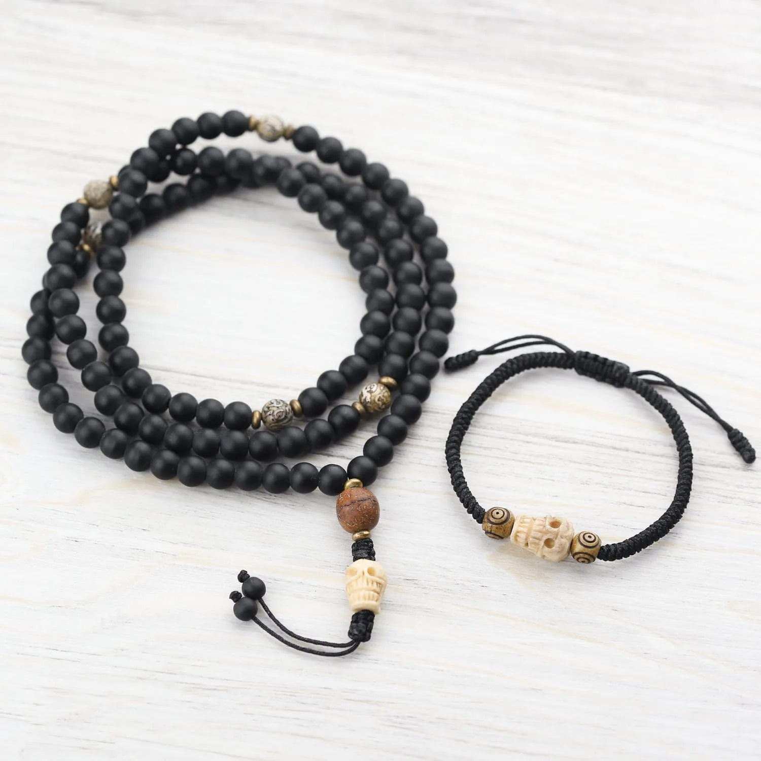 Three Marks of Existence Onyx Mala