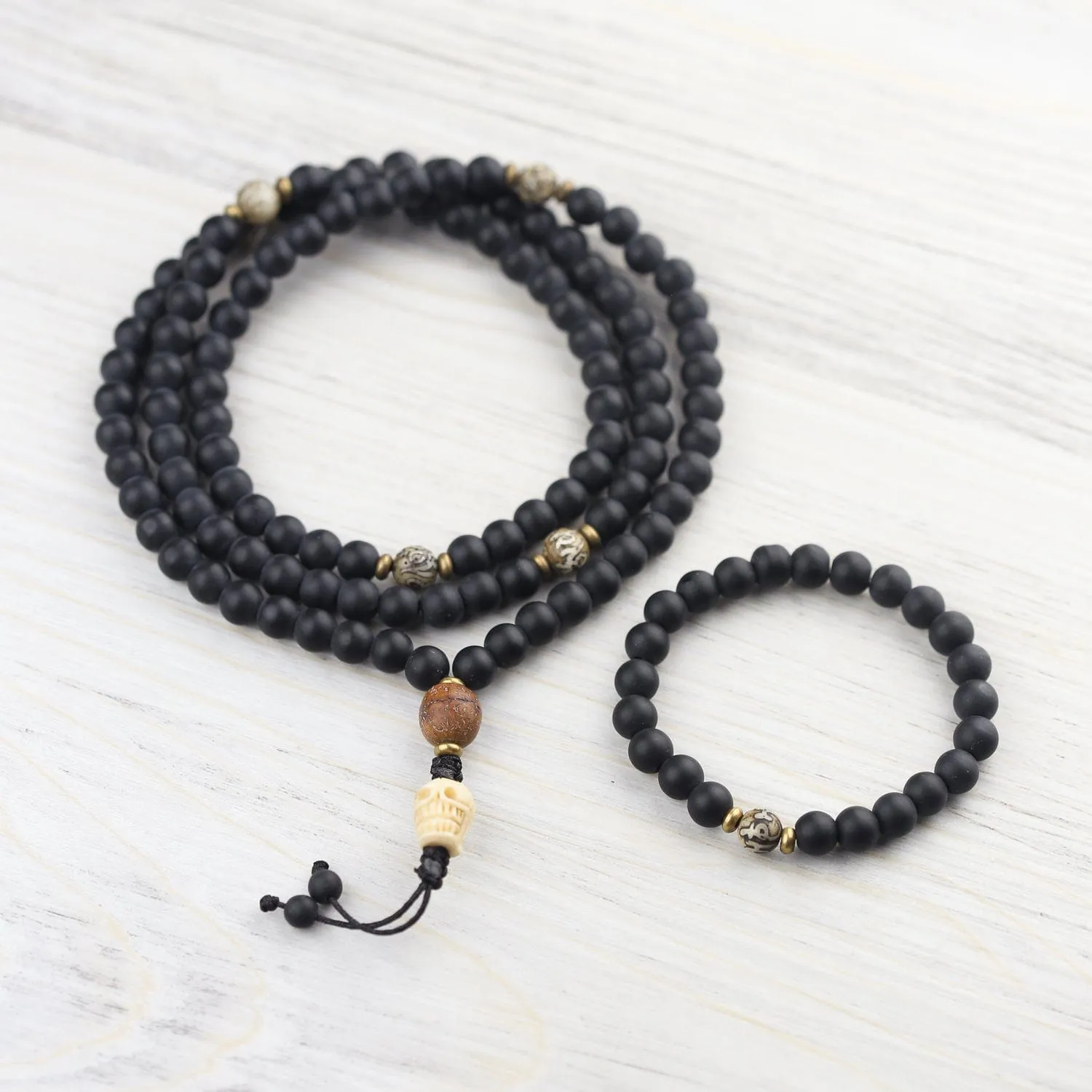 Three Marks of Existence Onyx Mala