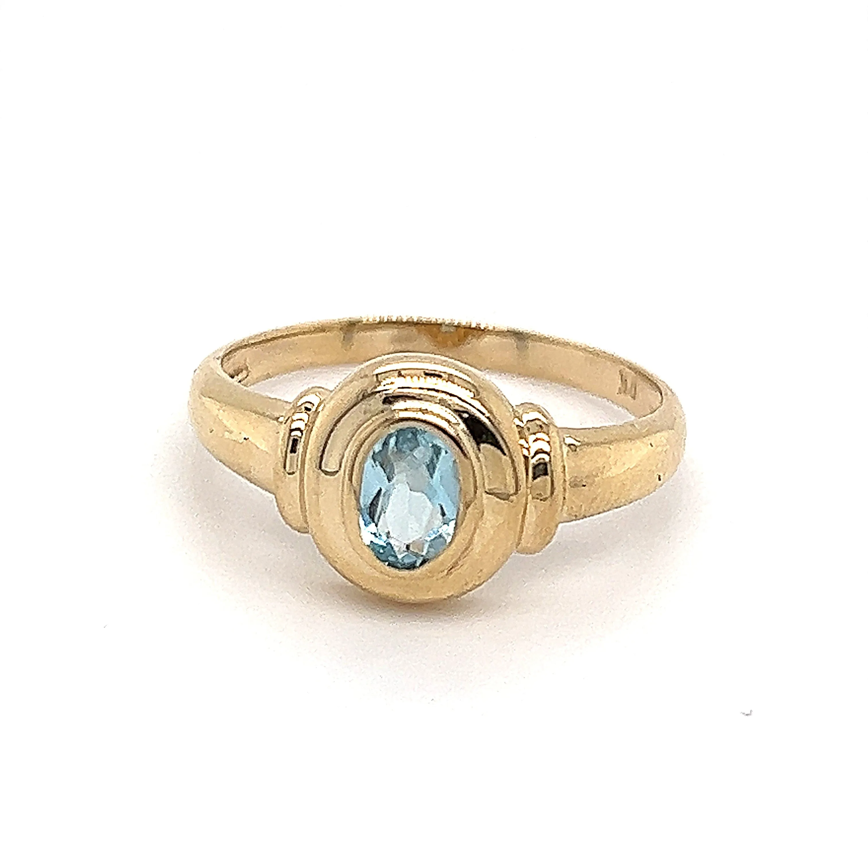 Topaz & Yellow Gold Ring