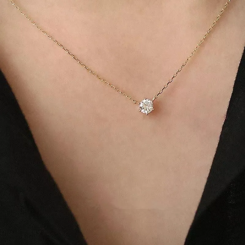 Zircon Pendant Necklace: Elegant Bridal Jewelry for Sophisticated Women